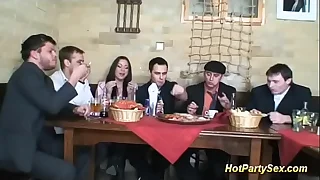 hot babes first bukkake party orgy